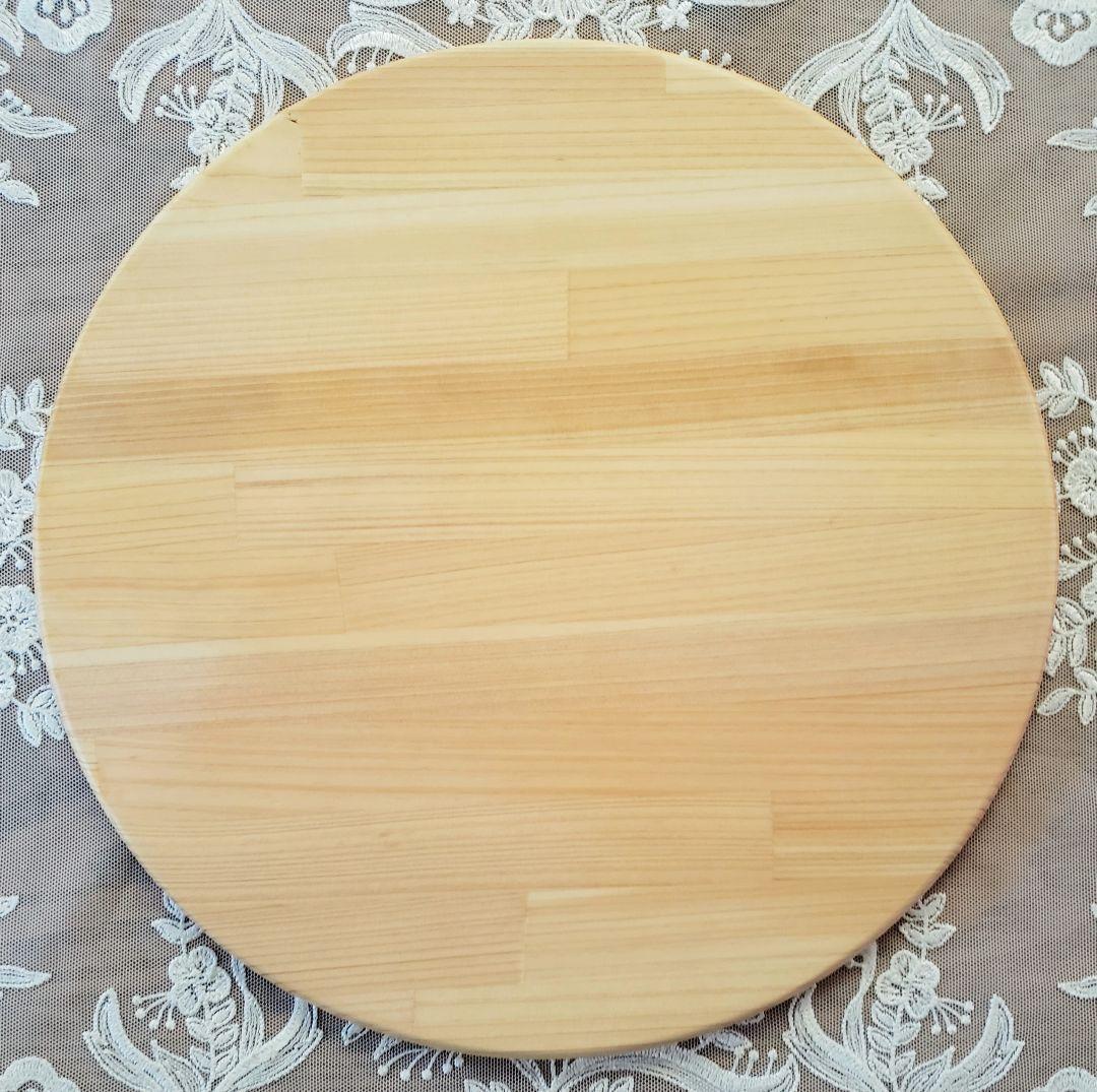 木製 丸型 ランチョンマット 4枚セット 新品