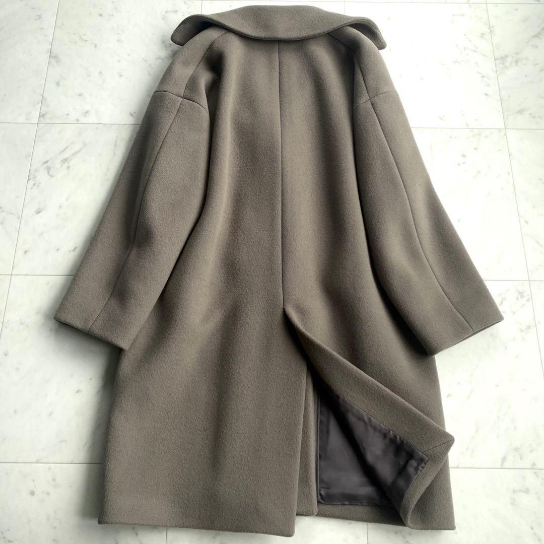 シクラス CYCLAS メルトンビーバーウールコート オーバーサイズ　ブラック