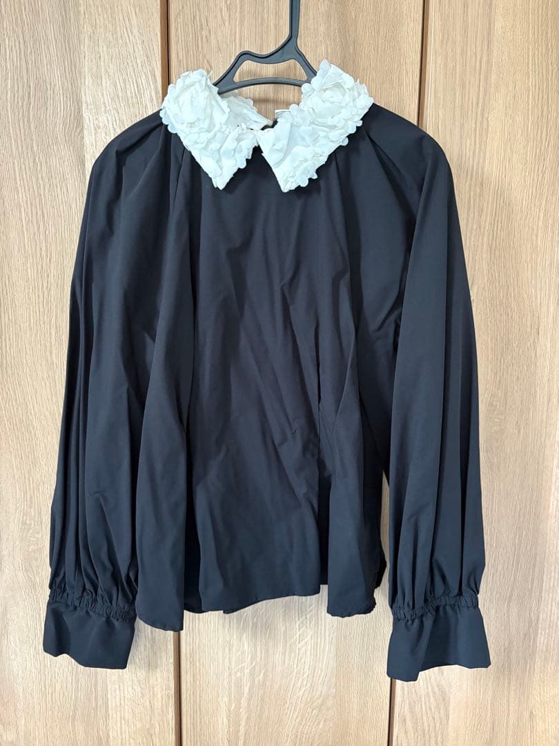 最終お値下げ中！　★美品★アメノチハレ　フラワーブーケブラウス　ブラウス　白襟