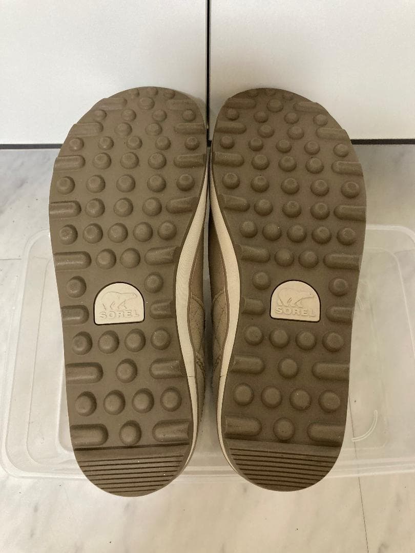 【美品】SOREL GLACY SHORT ブーツ 防水 【25cm】ベージュ