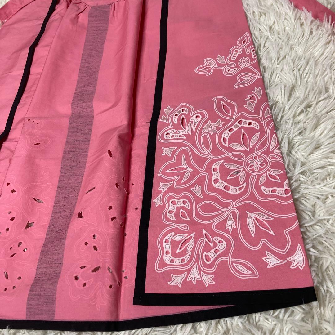 ✨未使用タグ付き品✨ イヴサンローラン エプロン ピンク 花柄 ポケット付き