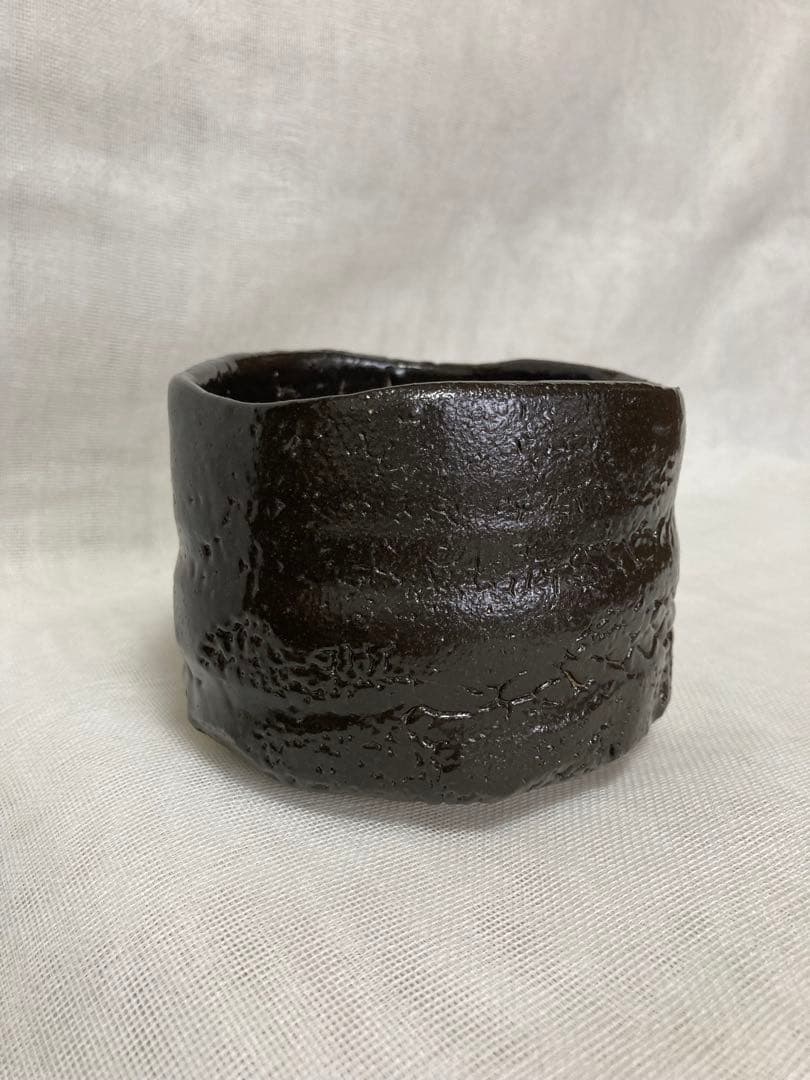 山田正和／瀬戸黒茶碗／A82