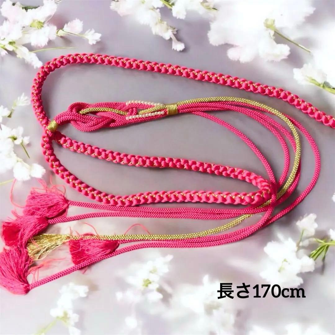 【くぅちゃん】クロスサッシュベルト＊帯締め一体型｜袋帯リメイク 帯締め3種