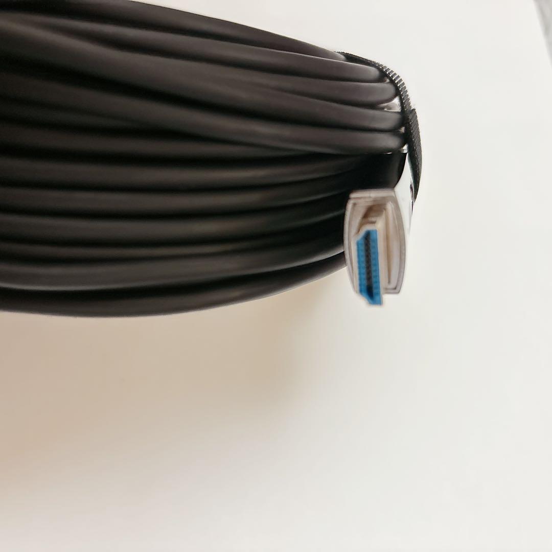 ❇️一点限り❣️8K 光ファイバーケーブルＨＤＭI ブラック20m