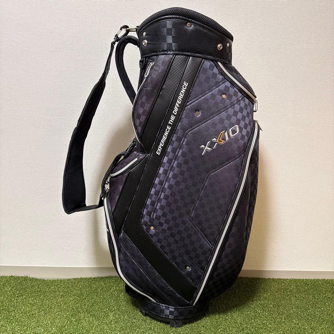 XXIO ゼクシオ キャディバッグ 軽量 2.2kg 9.5型 ブラックチェック