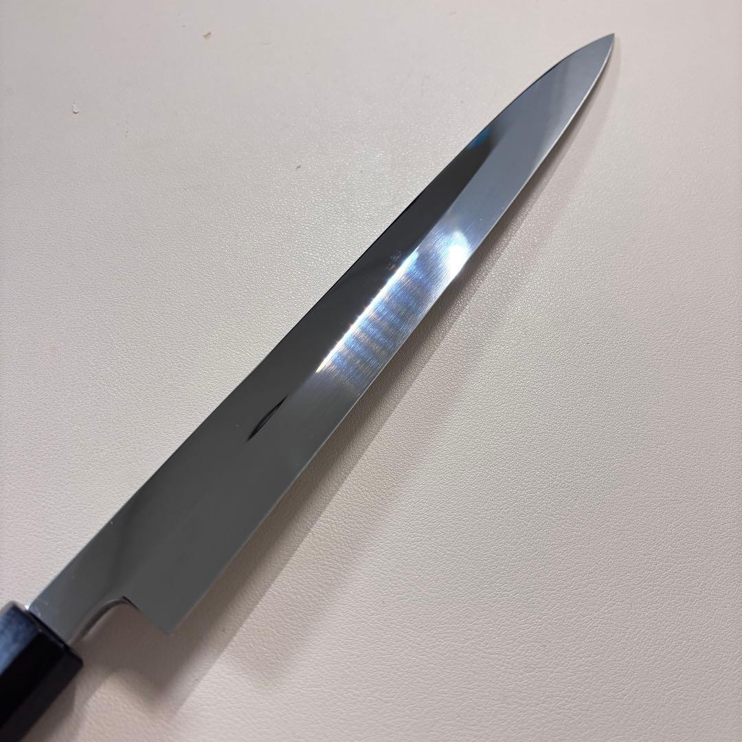 270mm 柳刃包丁 鏡面　天然木八角柄 刺身包丁 和包丁「全鋼」'.～