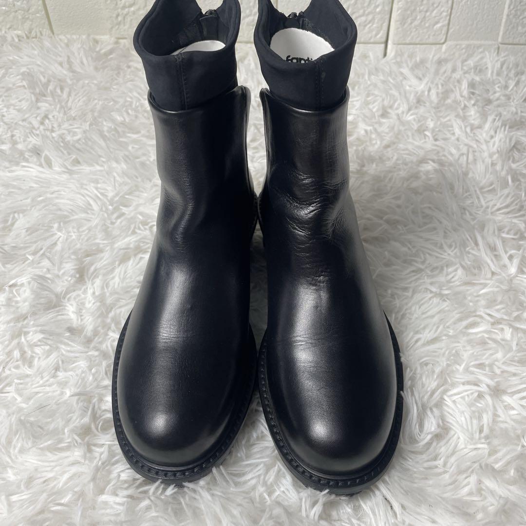 未使用級✨パトリシアボンファンティ　ソックスブーツ　バックジップ　37 レザー