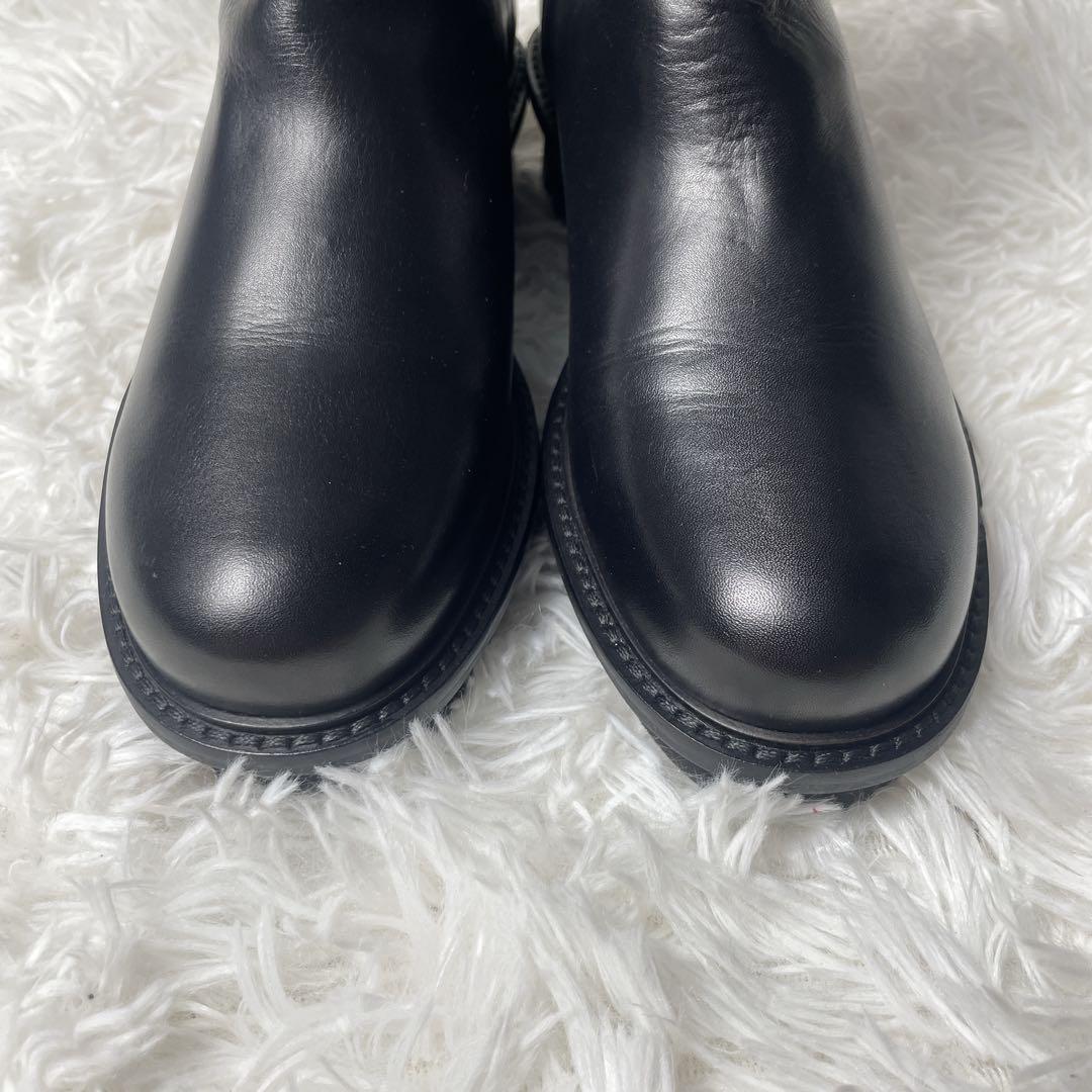 未使用級✨パトリシアボンファンティ　ソックスブーツ　バックジップ　37 レザー