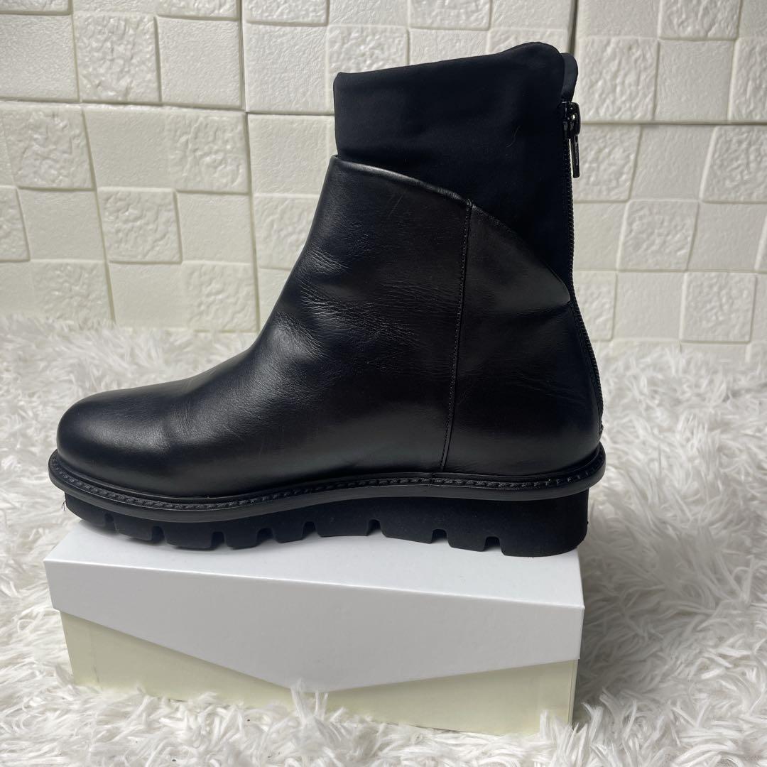 未使用級✨パトリシアボンファンティ　ソックスブーツ　バックジップ　37 レザー