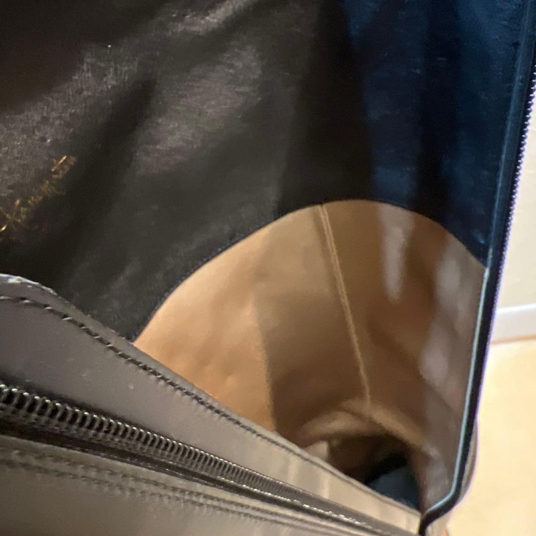 黒 ロングブーツ 低ヒール