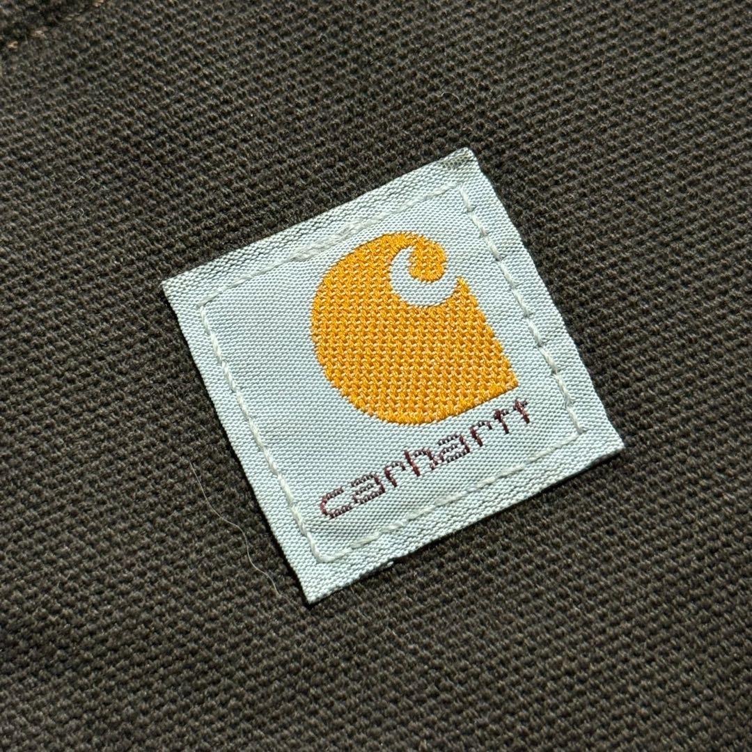 カーハート ダックベスト 裏ボア フルジップ ワークウェア ビンテージ USA