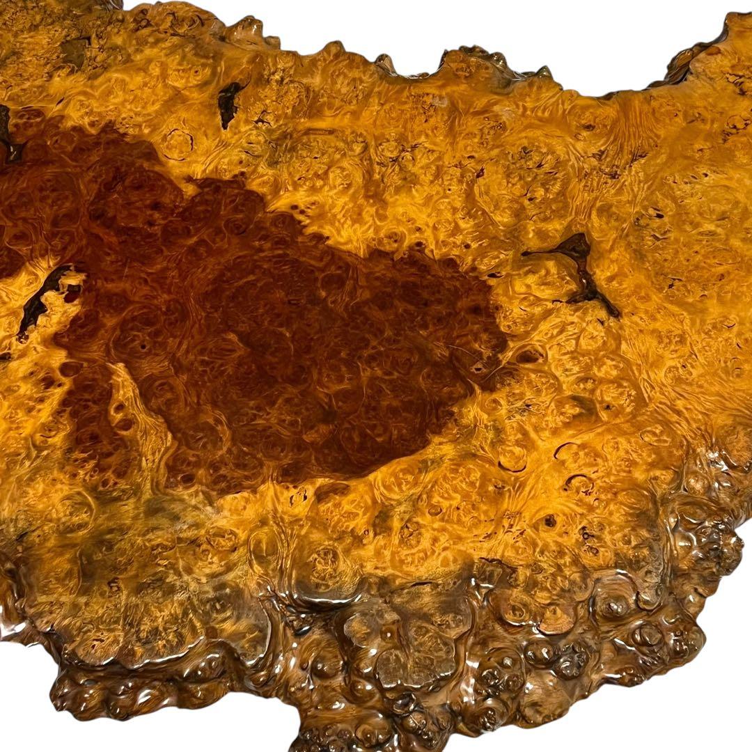 天然木　花梨　一枚板　輪切　瘤　瘤杢　玉杢 総無垢　花台　座卓　ローテーブル