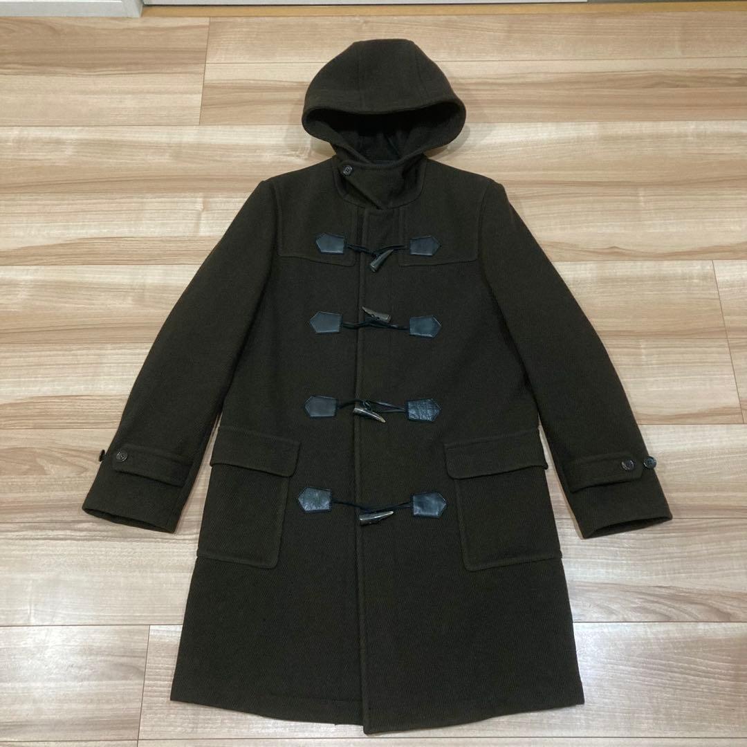 ジョンローレンスサリバン ダッフルコート 38 ダークブラウン ウール