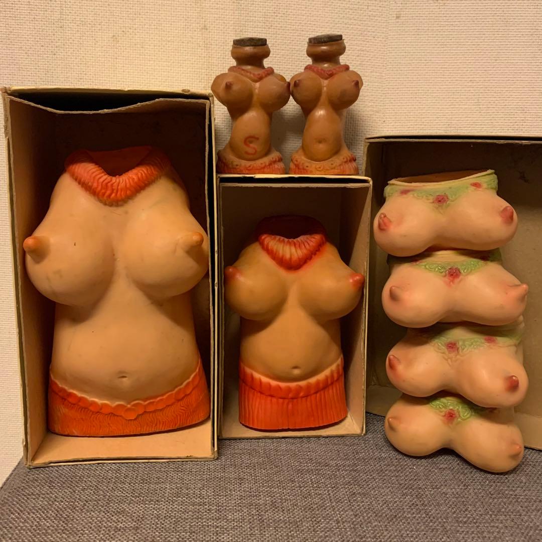 1950s ヴィンテージ　ヌード　オッパイ　コースター　ラバー　ピンナップガール