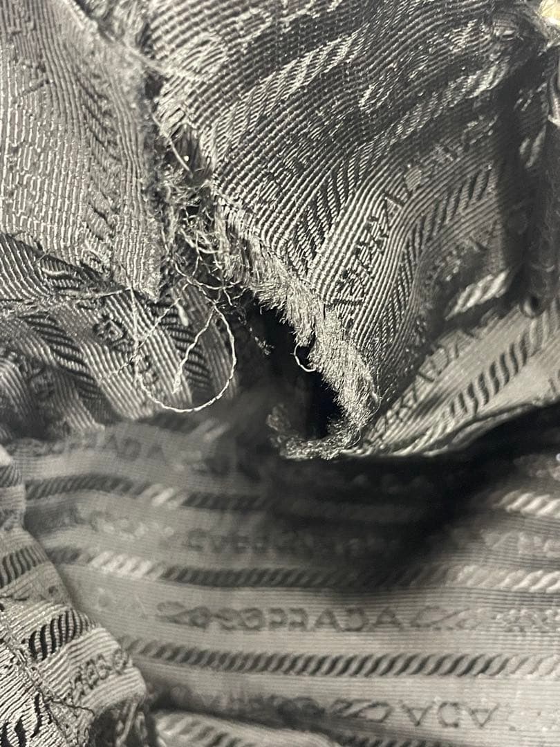 【Ｅ】PRADA ミニボストン BR2246 ブラックレザー