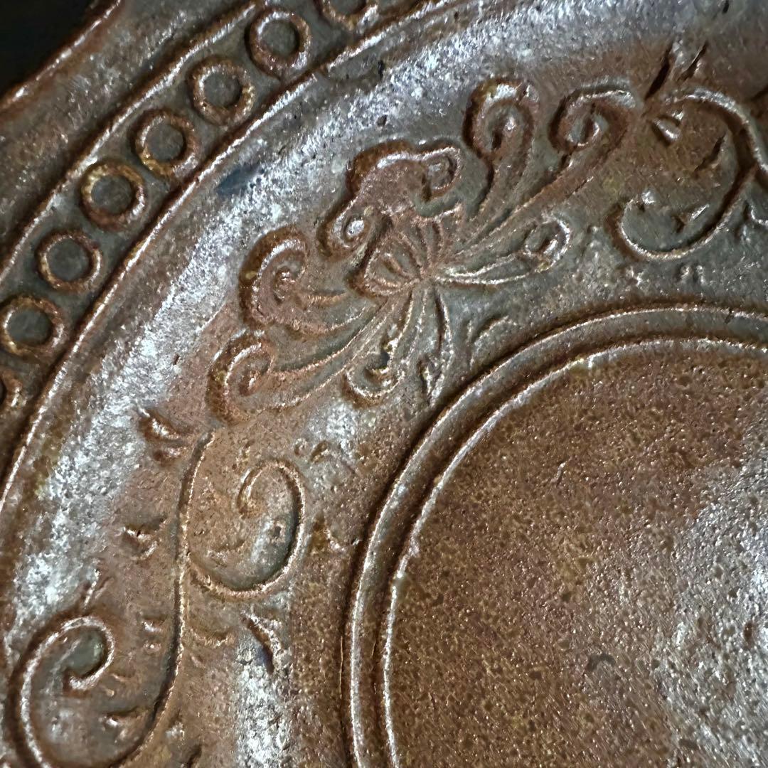 初代加藤善治 花形平鉢 「七十九翁 早梅亭造之」銘 加藤善治 平鉢 早梅亭