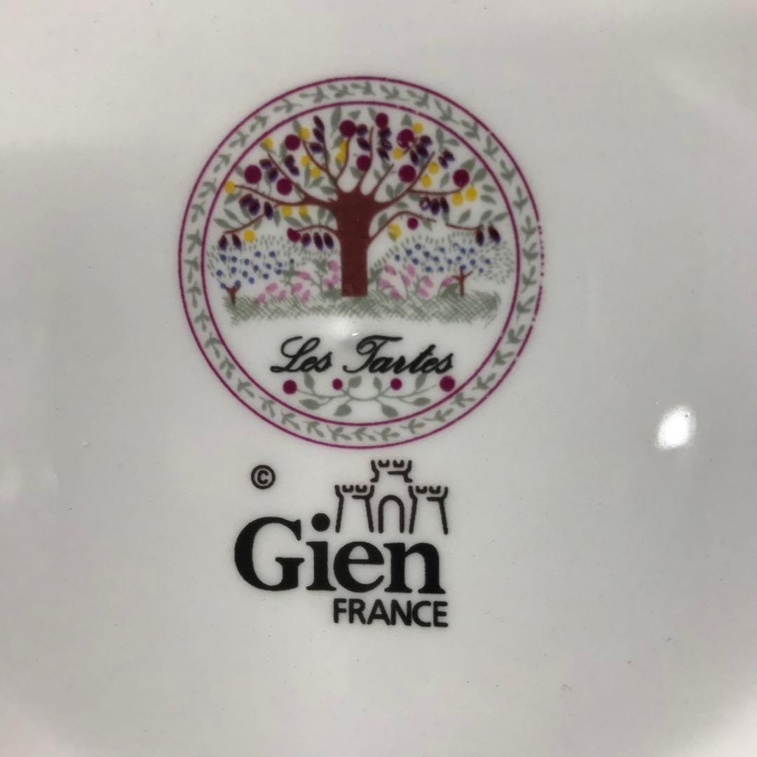 【美品】ジアン　Gien プレート　6P タルト　ケーキ　柄違い