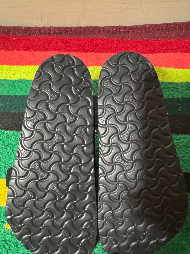 未使用 ビルケン チューリッヒ スエード ブラック ナロー 23cm