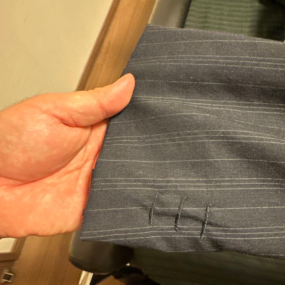 JIL SANDER ネイビー ストライプ スーツ50