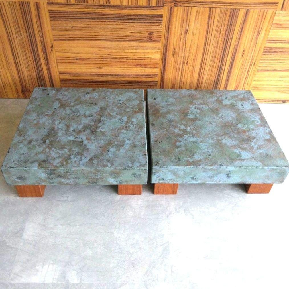 スピーカースタンド一対　青銅風仕上げ