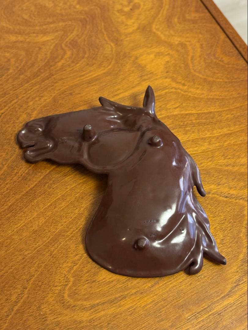 US アンティーク 10s20s エナメル ホース トレイ ヴィンテージ