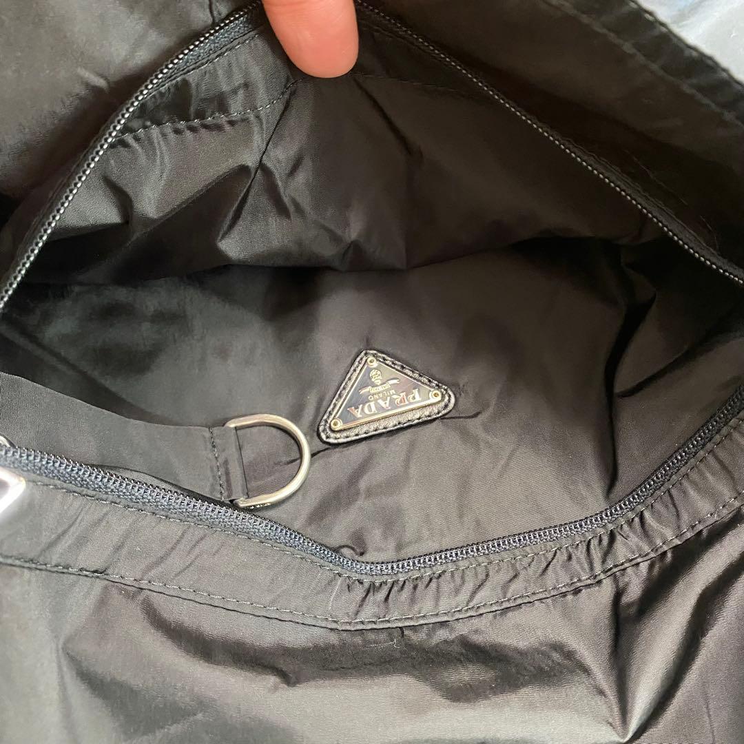 【美品】PRADA プラダ フーデッドナイロンジャケット ポケッタブル 収納可能