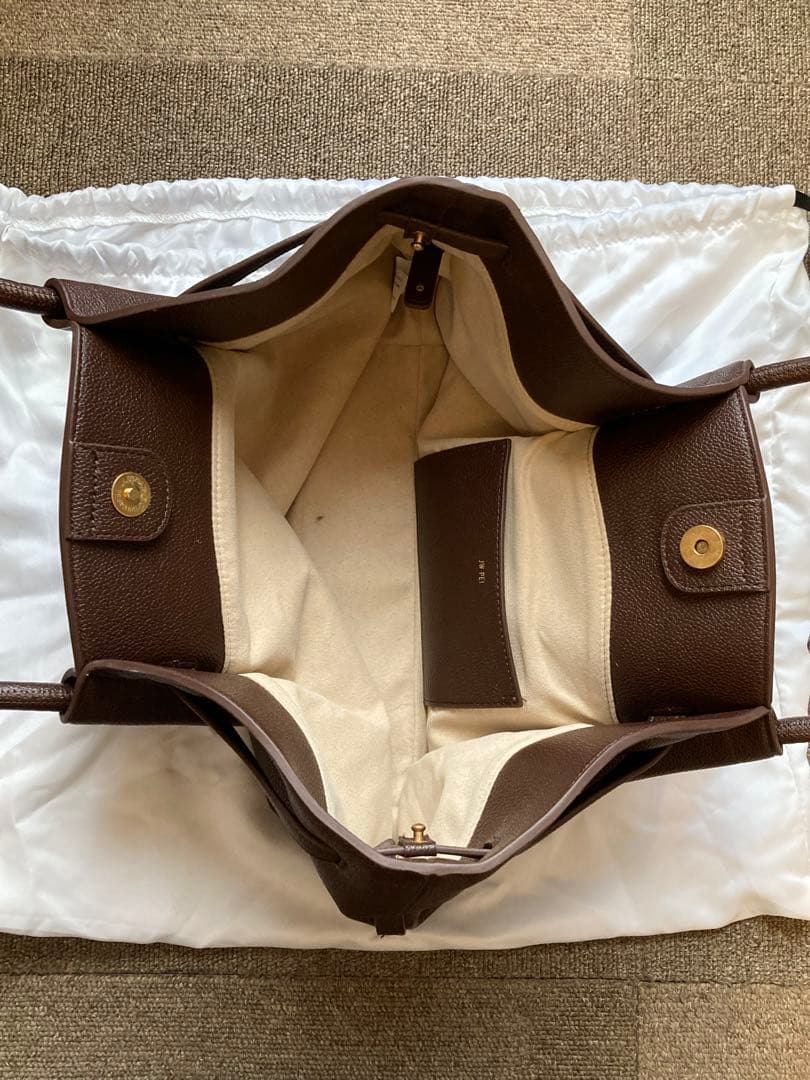 JW PEI Hana ミディアムトートバッグ - ダークブラウン