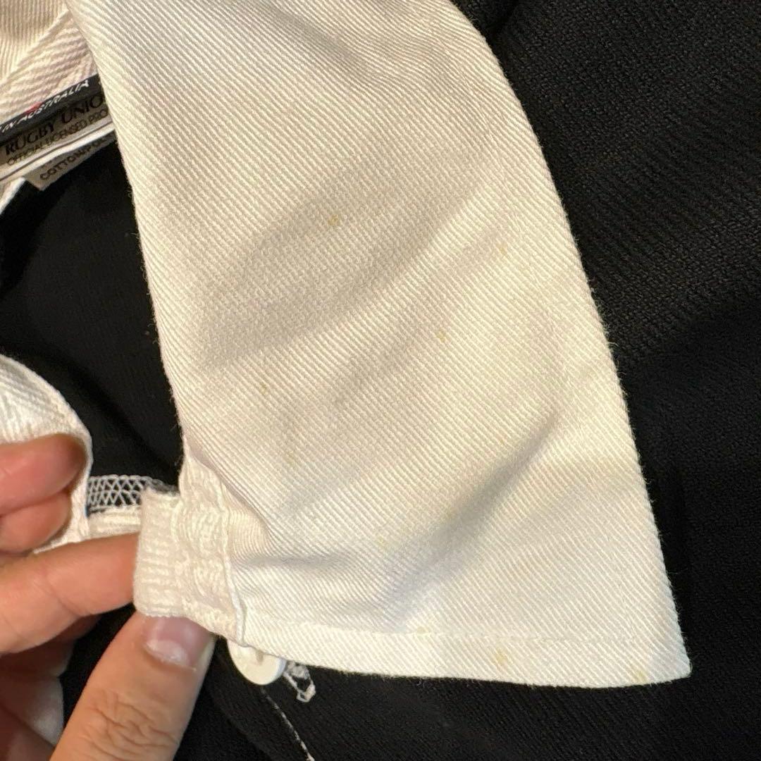 【希少】90s カンタベリー　ALL BLACKS ラガー シャツ S ブラック