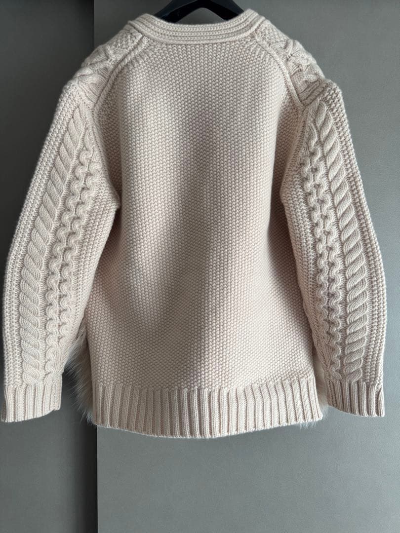 【新品・未使用】Drawer アランファーカーディガン