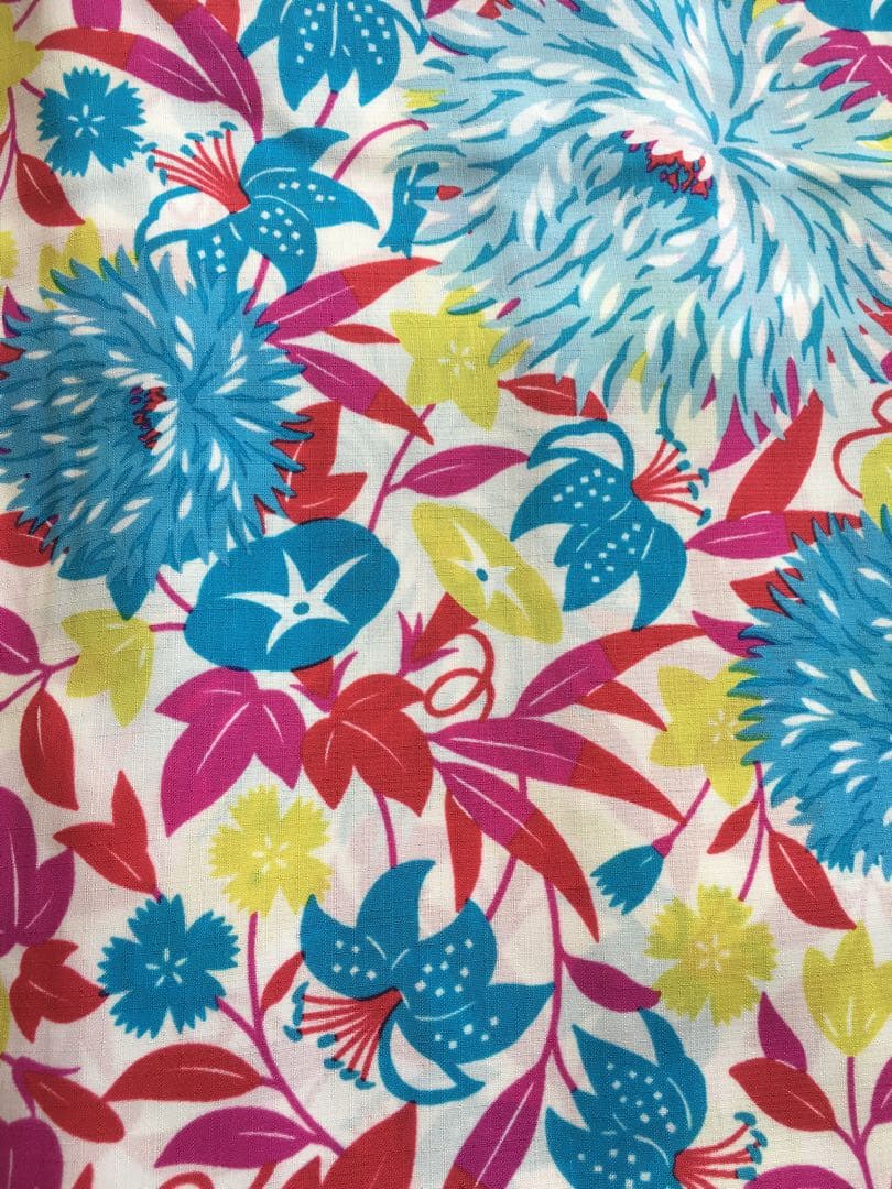 お値下げ 撫松庵 新品タグ付き 可愛い 花柄 浴衣 セオアルファ