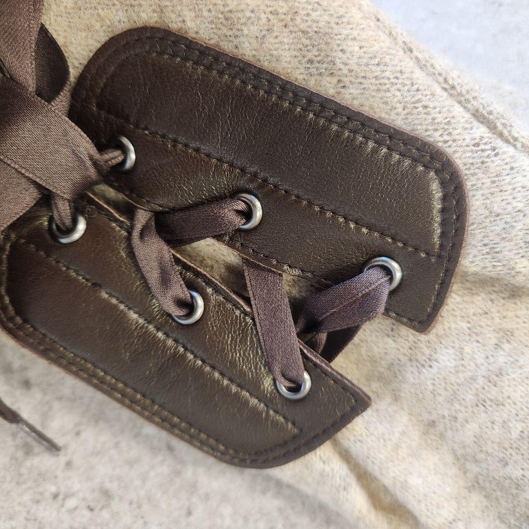 Vivienne Westwood リボン編み上げ手袋 21～22cmレディース