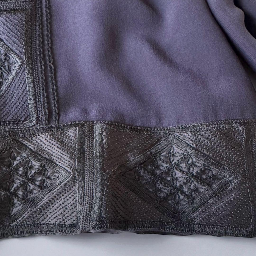 希少✨ドリスヴァンノッテン シルクブラウス　ビジュー装飾 　刺繍