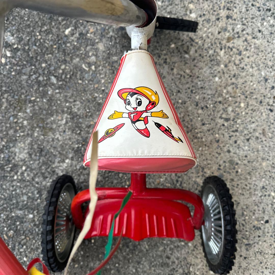 昭和レトロ アサヒ 三輪車 ブリキ製 子供用 トライシクル 当時物