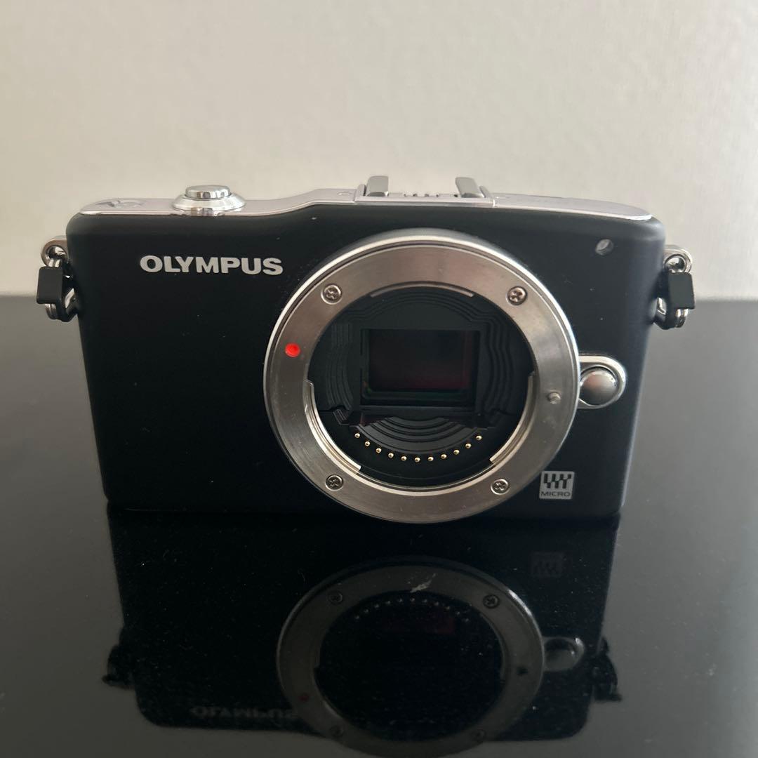 ジャンク品　OLYMPUS E-PM1 ブラック レンズ付き