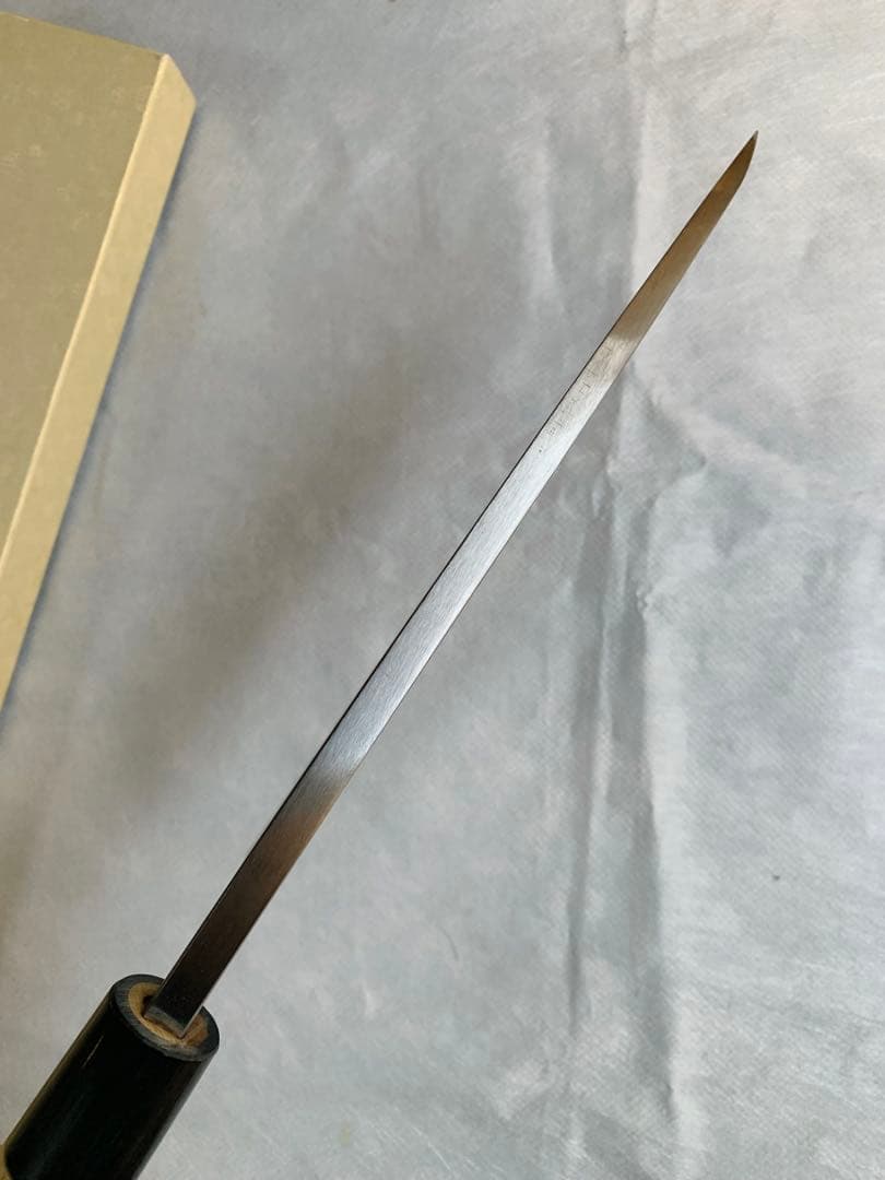 堺打刃物　出刃　包丁　７寸　白鋼　水牛角柄