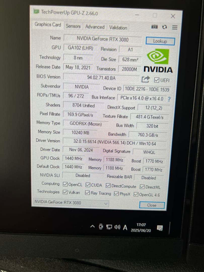 グラフィックボード・グラボ・ビデオカード RTX 3080 iCHILL X4 10GB GDDR6X