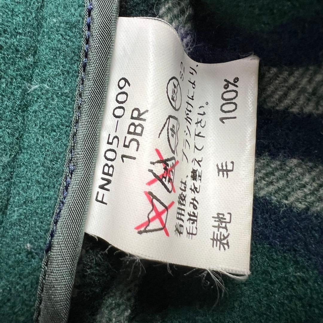 バーバリー♡カシミヤ　ダブルフェイス　コート　金ボタン　ノバチェック グリーン