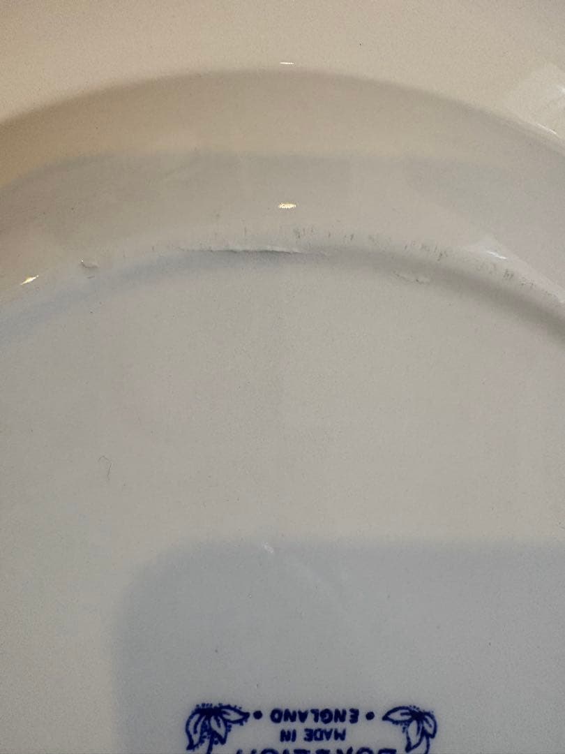 BURLEIGH バーレイ ブルーキャリコ プレートL 2枚セット