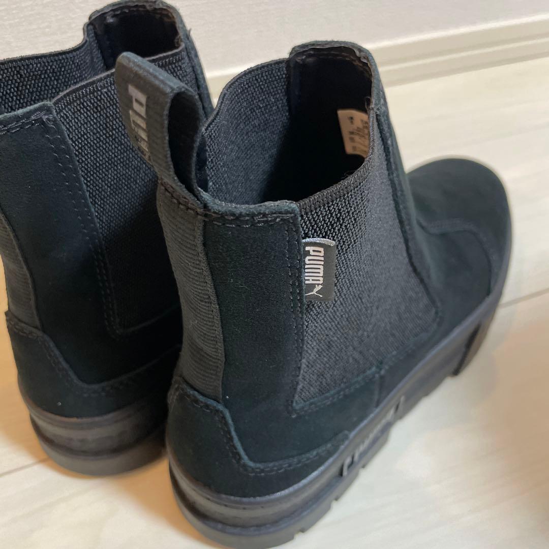 【新品未使用✨】PUMA★メイズチェルシースエードブーツ 24cm 黒プーマ