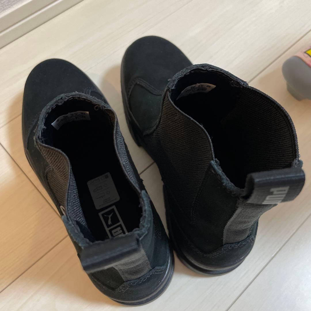 【新品未使用✨】PUMA★メイズチェルシースエードブーツ 24cm 黒プーマ