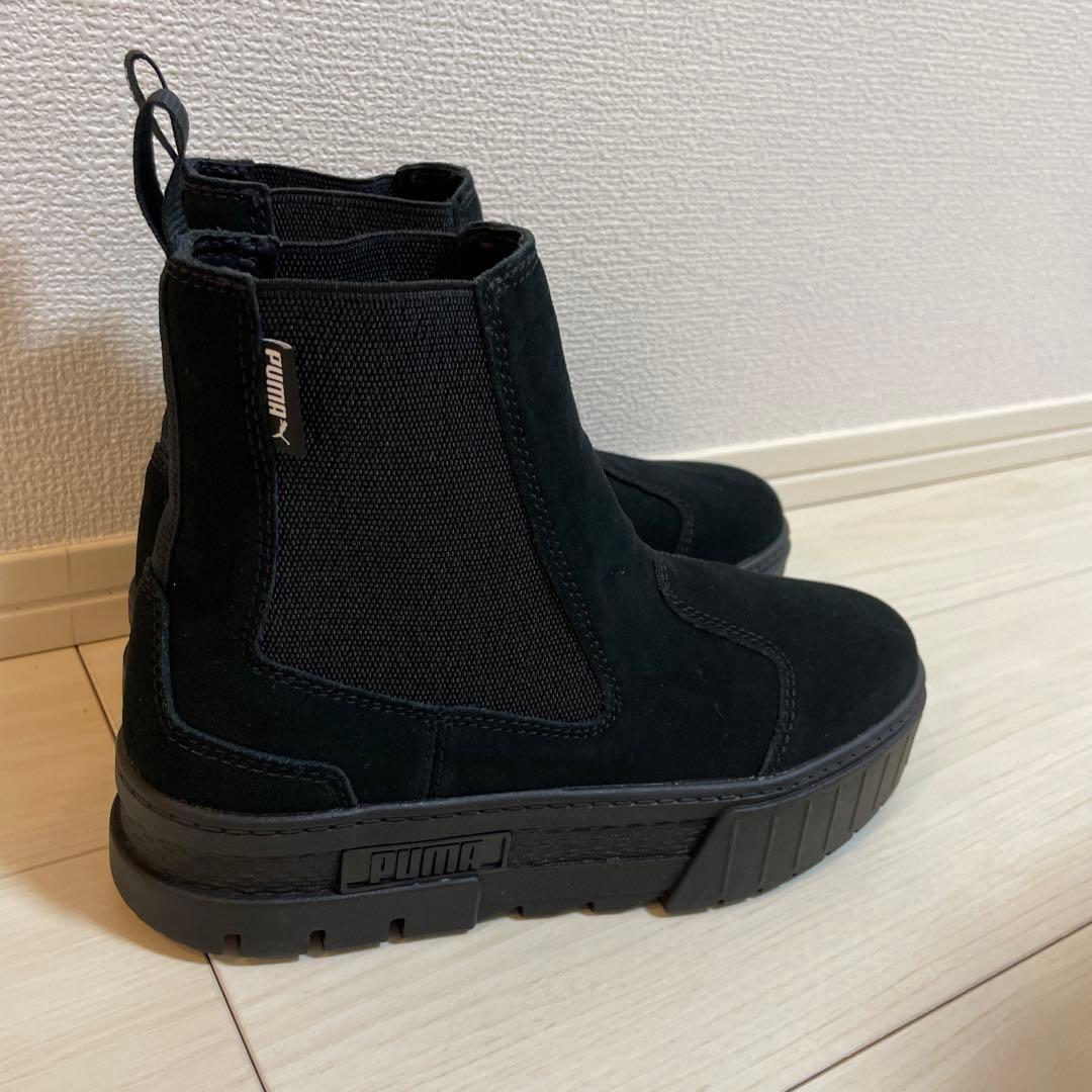 【新品未使用✨】PUMA★メイズチェルシースエードブーツ 24cm 黒プーマ