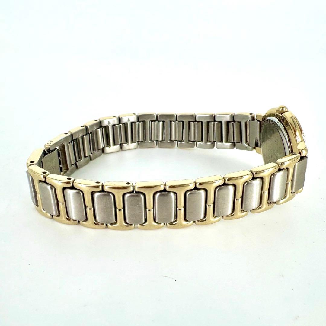 【極美品 新品電池】イヴサンローラン YSL コンビ 海外トレンド ラウンド時計