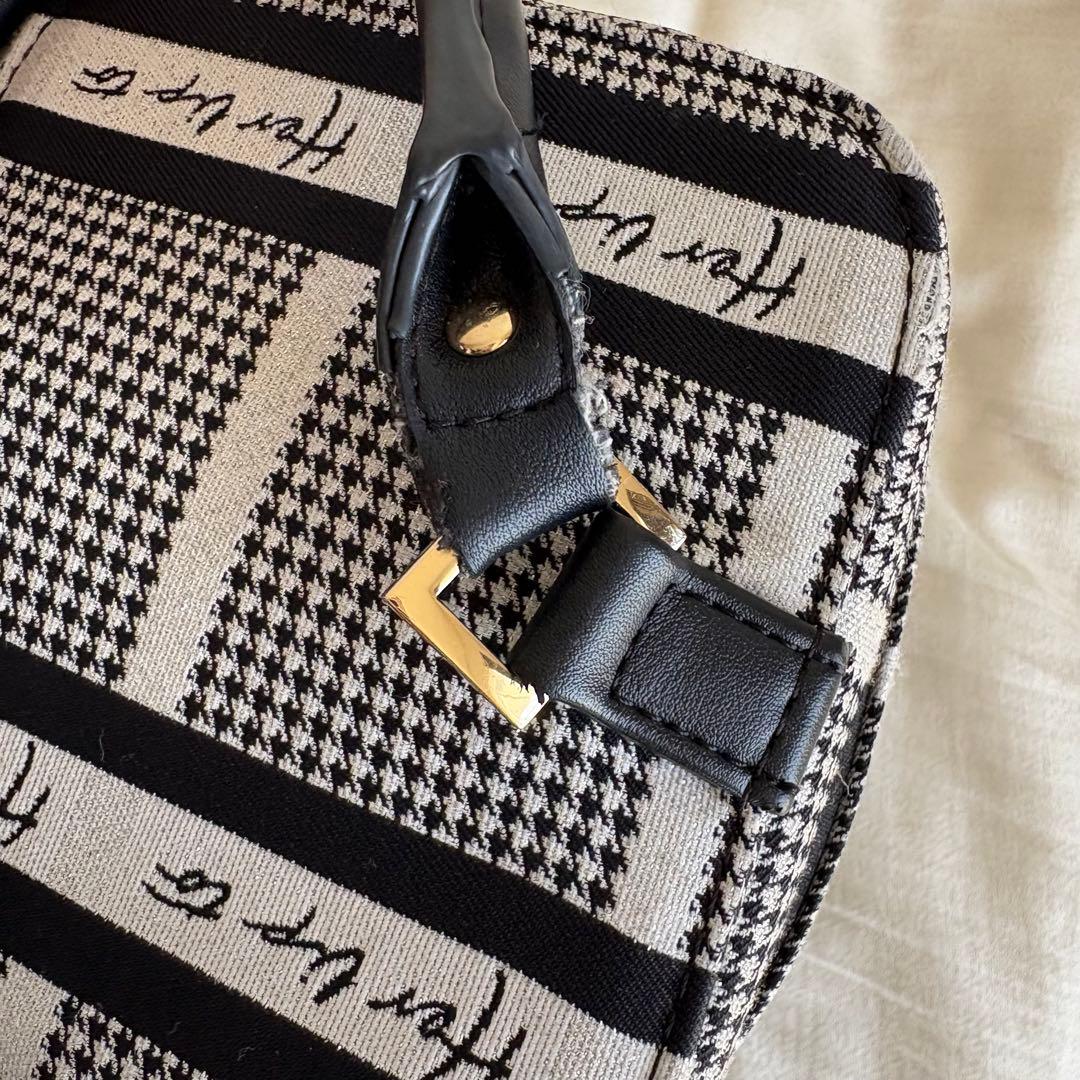 バッグ HLT Jacquard Vanity Bag silver