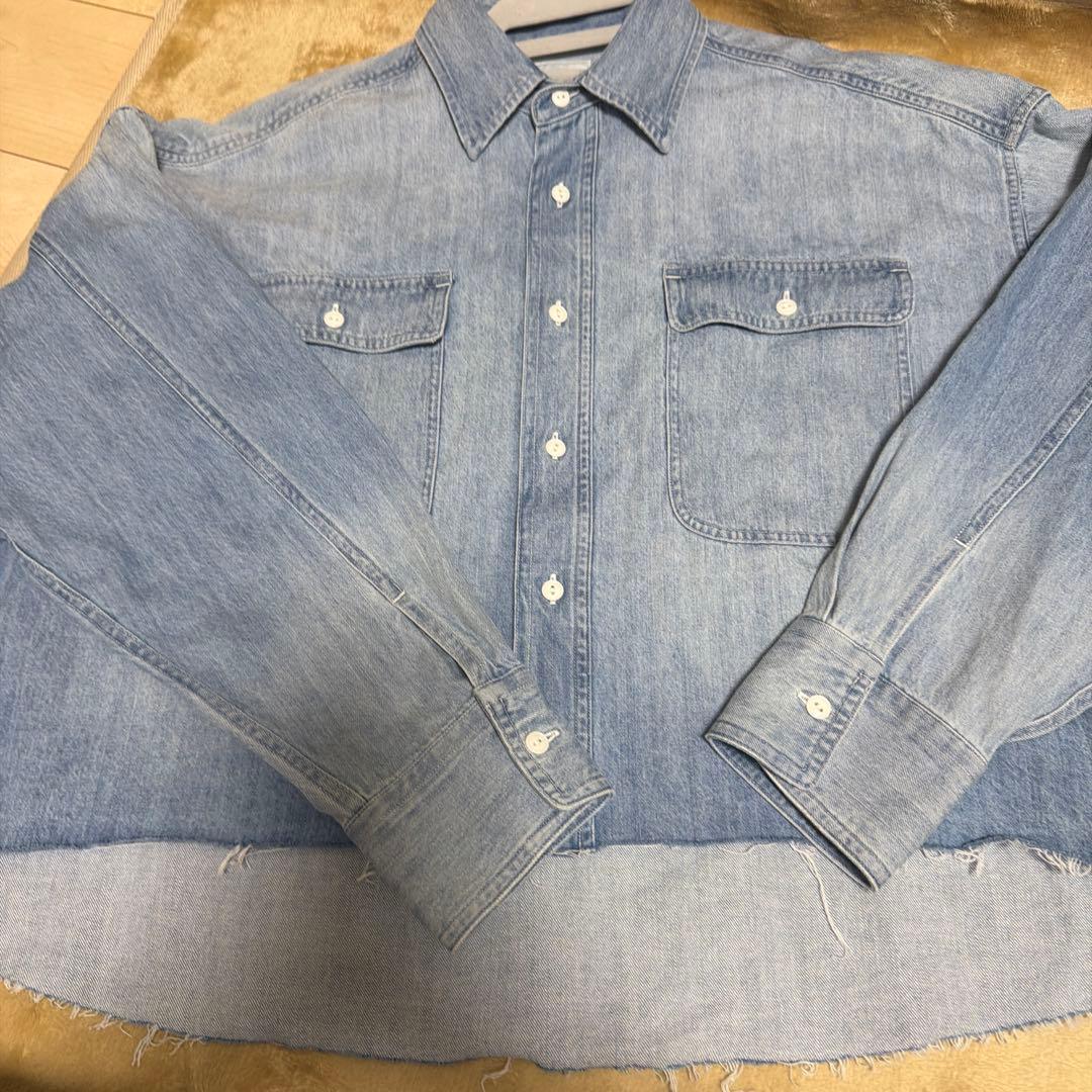 Whim Gazette デニムブルー シャツ