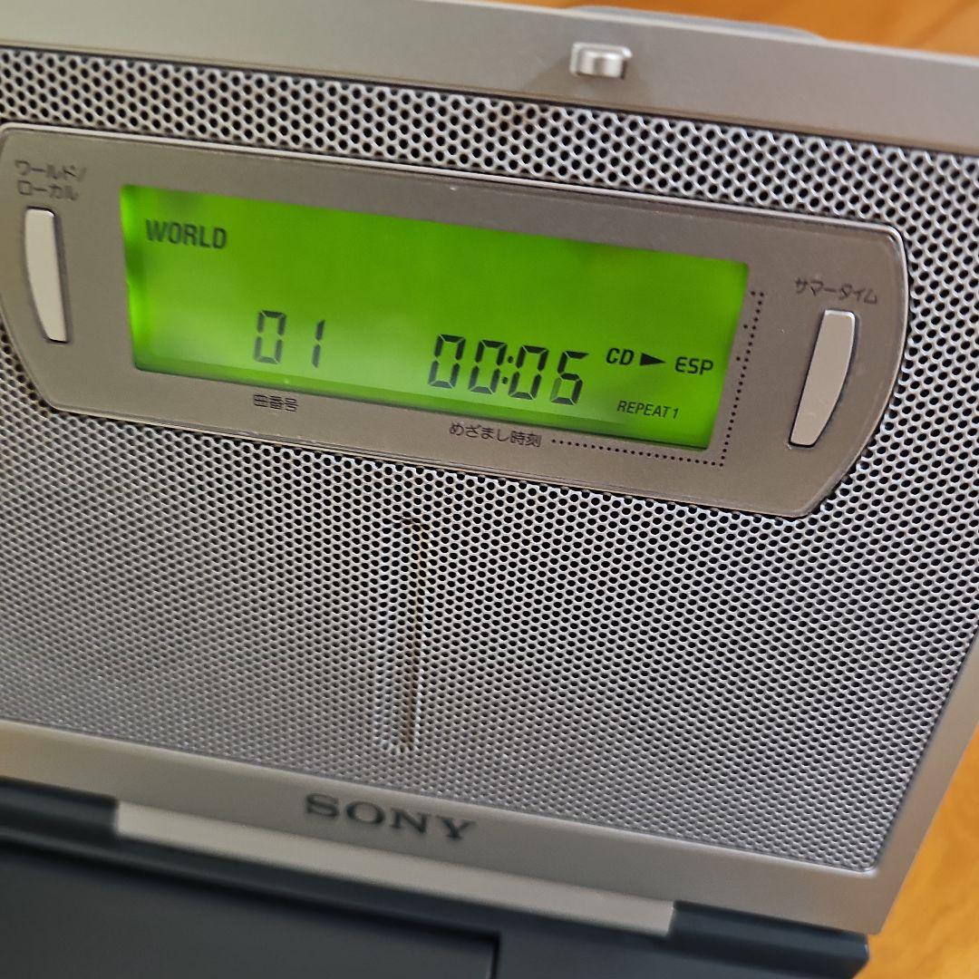 美品かと！SONY FM/AM トラベルCDクロックラジオ ICF-CD2000