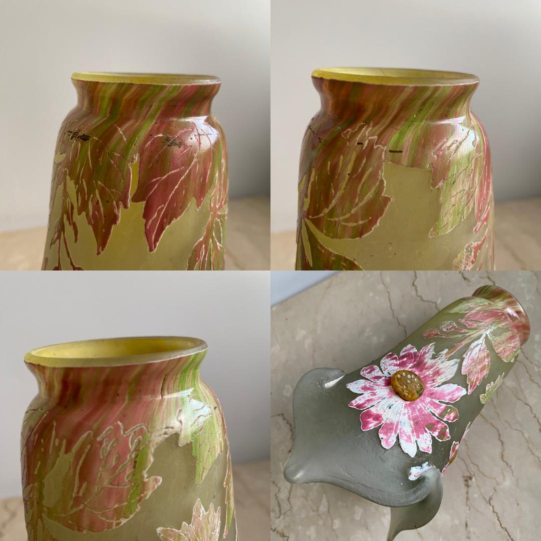 H115 博物館級 オールド フランス ドームナンシー ? スタンド ランプ