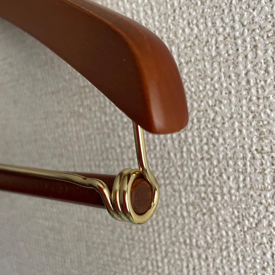 【非売品】ポロ ラルフローレン 　木製ハンガー　4本セット　パンツ　スラックス