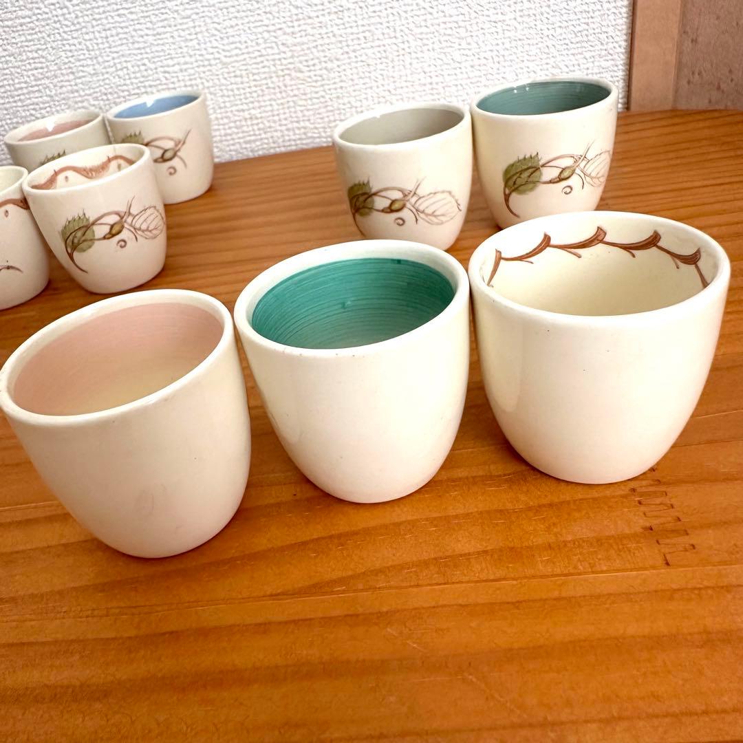 034 スージークーパー 希少パトリシアローズ エッグカップ 9種類セット