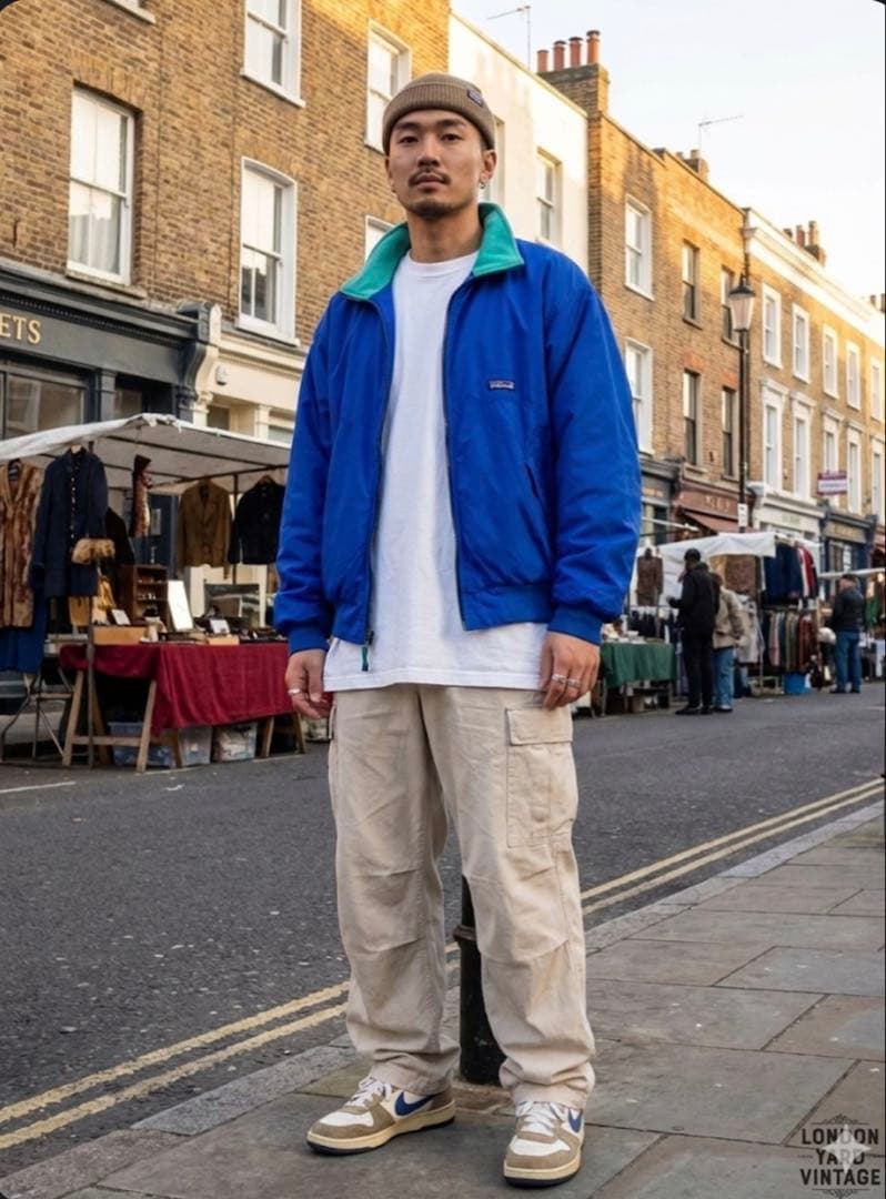 213 【90s USA製】Patagonia ナイロン×フリース M