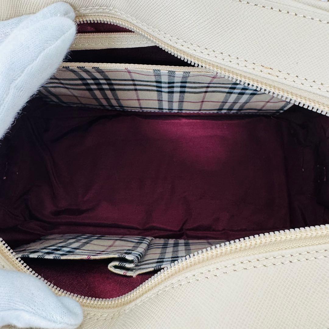 ✨BURBERRY✨バーバリー✨サファイアーノ✨レザー✨ベージュ✨ハンドバッグ✨